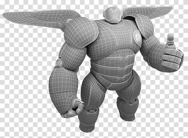 Baymax Art 3D computer graphics Animation, 3d modeling transparent background PNG clipart