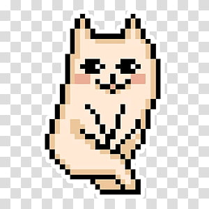 Pixel Cat icon. Free download transparent .PNG