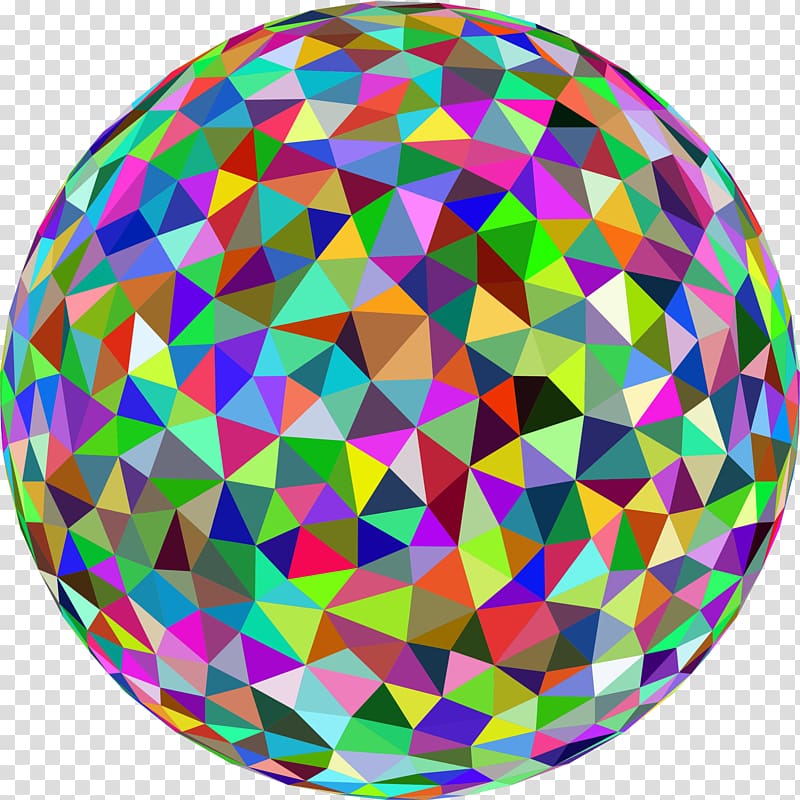 Low poly Computer Icons , orb transparent background PNG clipart