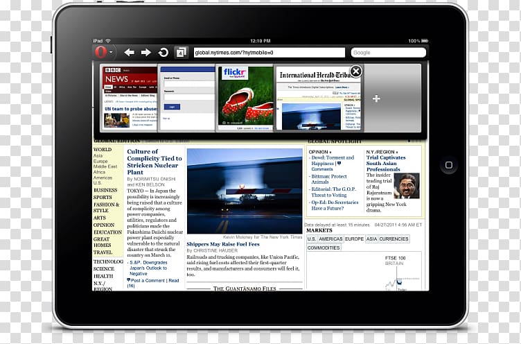 Handheld Devices iPad mini Computer Software Opera Web browser, opera mini d transparent background PNG clipart