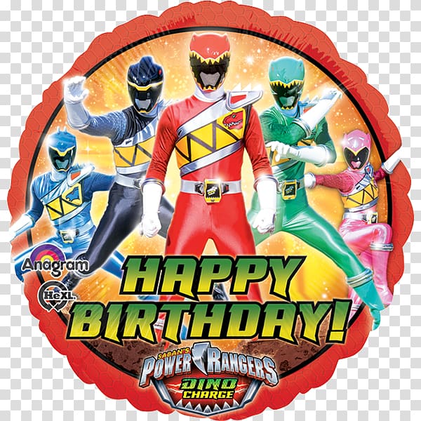 Download Red Ranger Mylar balloon Birthday Party, Power ranger dino ...