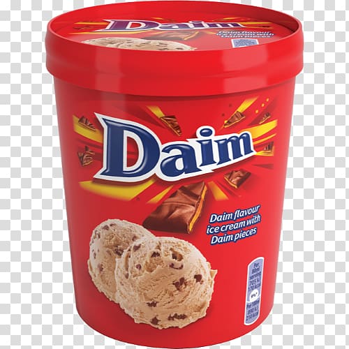 Ice cream Daim Food Chocolate, Frozen Non Vegetarian transparent background PNG clipart