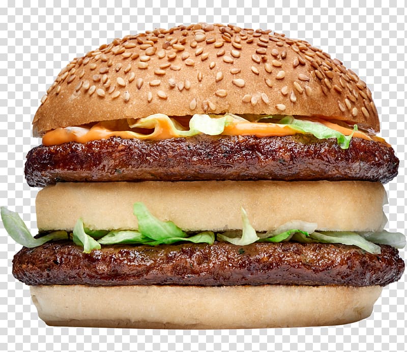 Cheeseburger Buffalo burger Whopper Hamburger McDonald\'s Big Mac, others transparent background PNG clipart