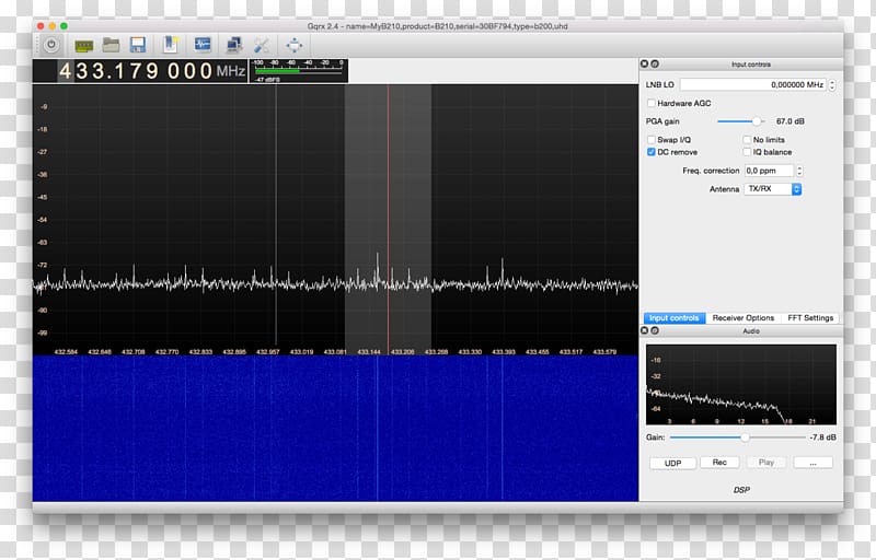 Computer Software Software-defined radio GNU Radio Modulation Spectrum analyzer, sound wave transparent background PNG clipart