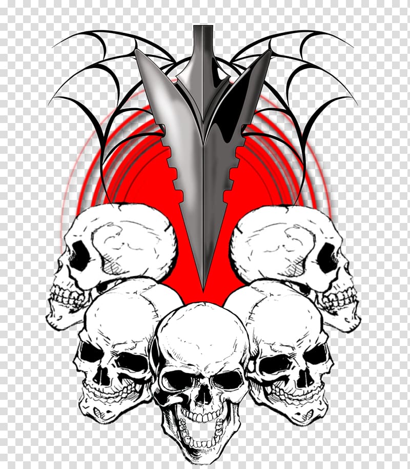 Skull Logo Arrowhead, skull transparent background PNG clipart