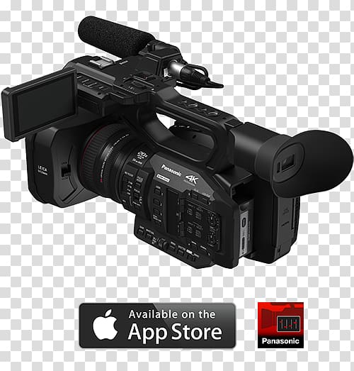 Panasonic HC-X1 4K resolution Camcorder Panasonic AG-UX180 Panasonic AG-UX90, professional camera transparent background PNG clipart