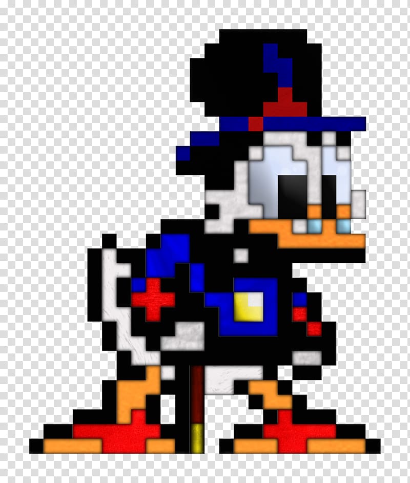 DuckTales: Remastered Scrooge McDuck Pixel art, pixel transparent background PNG clipart