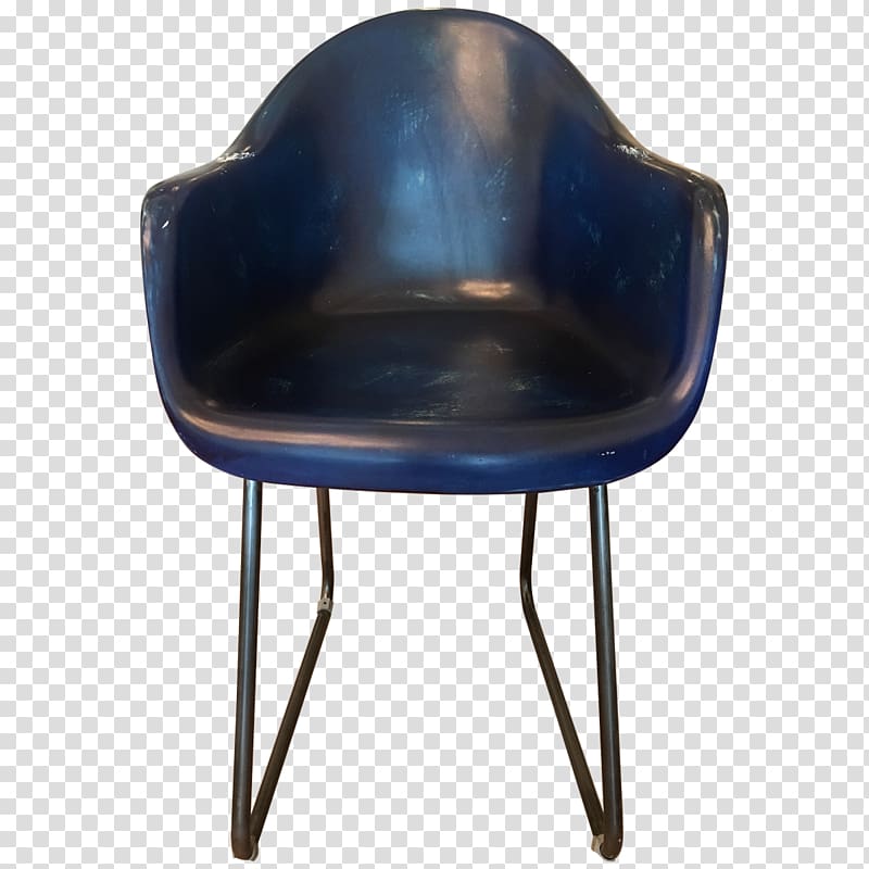 Chair Cobalt blue Plastic, modern chair transparent background PNG clipart