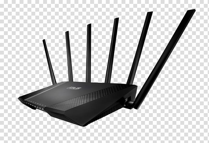 Wireless-AC3100 Dual Band Gigabit Router RT-AC88U ASUS RT-AC3200 IEEE 802.11ac, Tplink transparent background PNG clipart