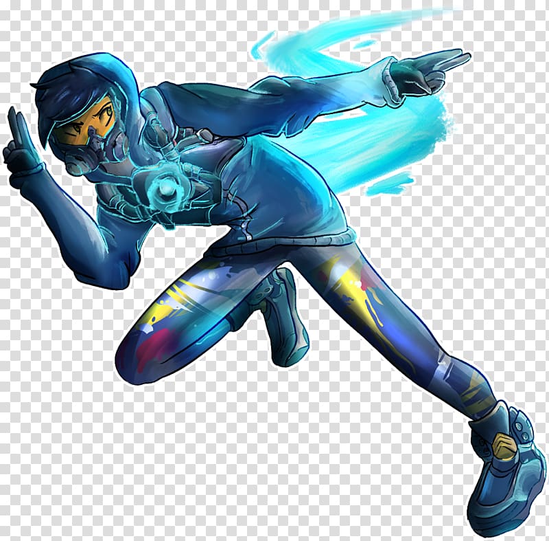 Tracer Overwatch Graffiti Drawing, others transparent background PNG clipart