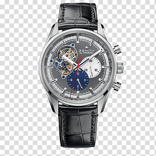 Zenith Chronograph Automatic watch Clock, watch transparent background ...