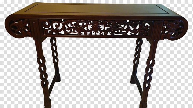 Table Antique Wood carving Altar Chinese furniture, chinese table transparent background PNG clipart