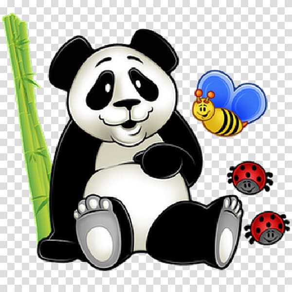 Giant panda Baby Bears Mural , baby care transparent background PNG clipart