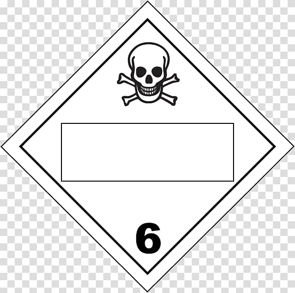HAZMAT Class 6 Toxic and infectious substances Placard Hazard symbol Dangerous goods HAZMAT Class 2 Gases, placard transparent background PNG clipart