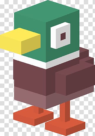 Minecraft duck character illustration, Crossy Road Duck transparent background PNG clipart