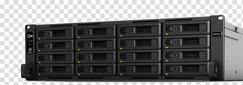 Synology RackStation RS2818RP+ 16-Bay Rackmount NAS for SMB Network Storage Systems Synology Inc. Synology NAS Data storage, others transparent background PNG clipart