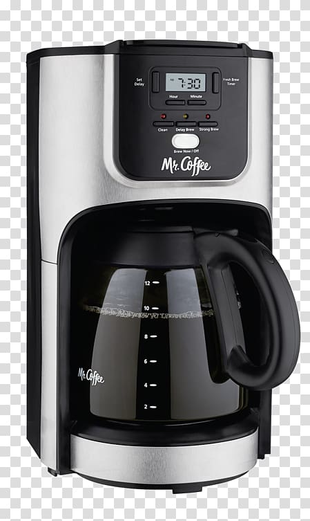 Coffeemaker Mr. Coffee 12 Cup Programmable Coffee Maker Coffee cup, 1970s Coffee Brands transparent background PNG clipart