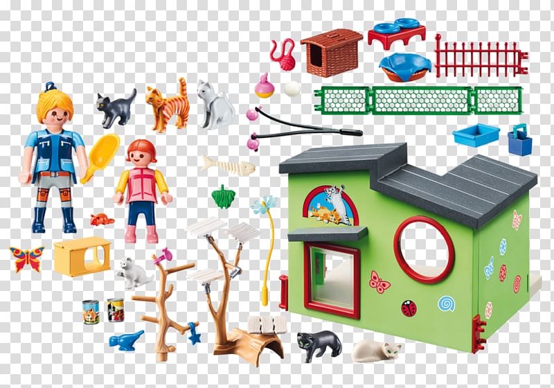 Cattery Playmobil Furnished Shopping Mall Playset Toy, Cat transparent background PNG clipart