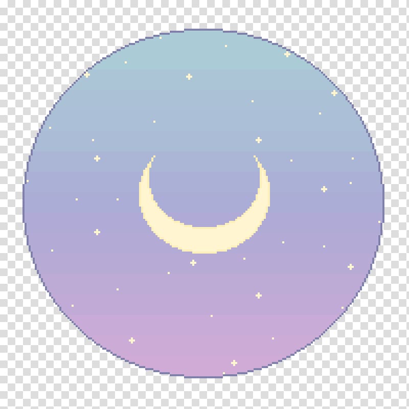 Sky Pixel art Aesthetics, moon transparent background PNG clipart