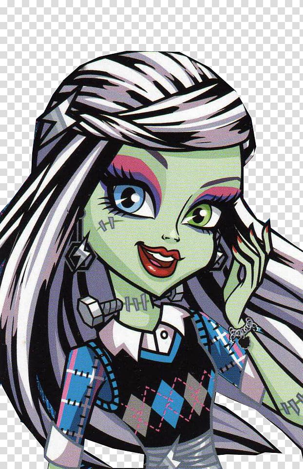 Frankie Stein Monster High Frightful Fashion Monster High Basic Doll Frankie, doll transparent background PNG clipart