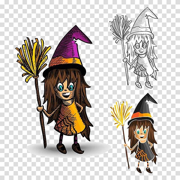 Halloween Monster Drawing Illustration, Cartoon Halloween material transparent background PNG clipart