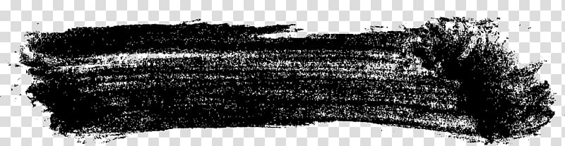 Black and white Grunge Brush, *2* transparent background PNG clipart