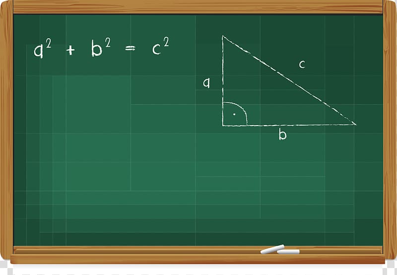 Pythagorean theorem Mathematics Geometry Right angle Right triangle, School boards transparent background PNG clipart
