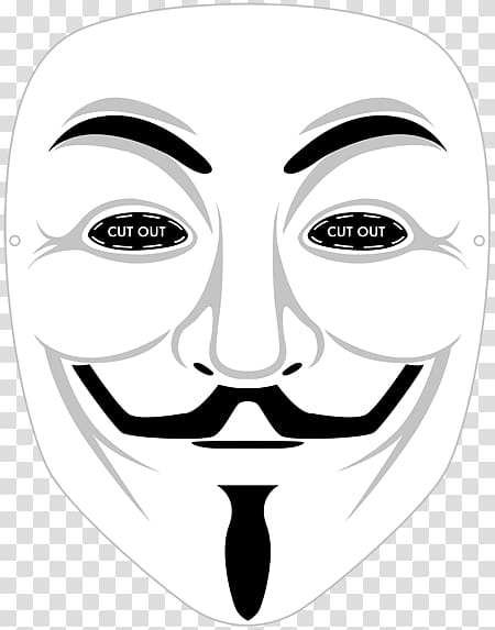 Gunpowder Plot Guy Fawkes mask Guy Fawkes Night V, mask transparent ...