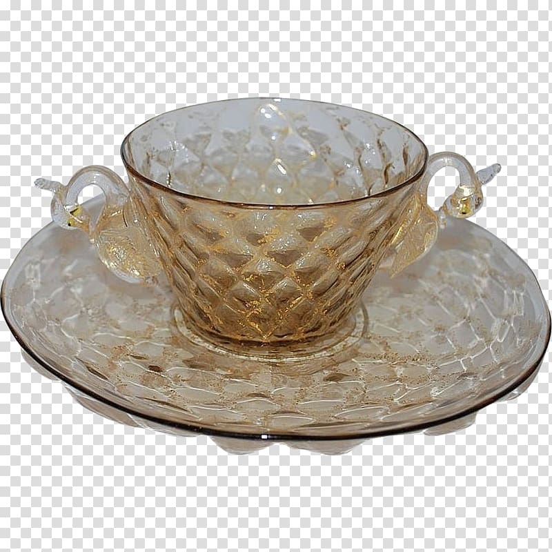 Murano glass Coffee cup Venetian glass, glass transparent background PNG clipart