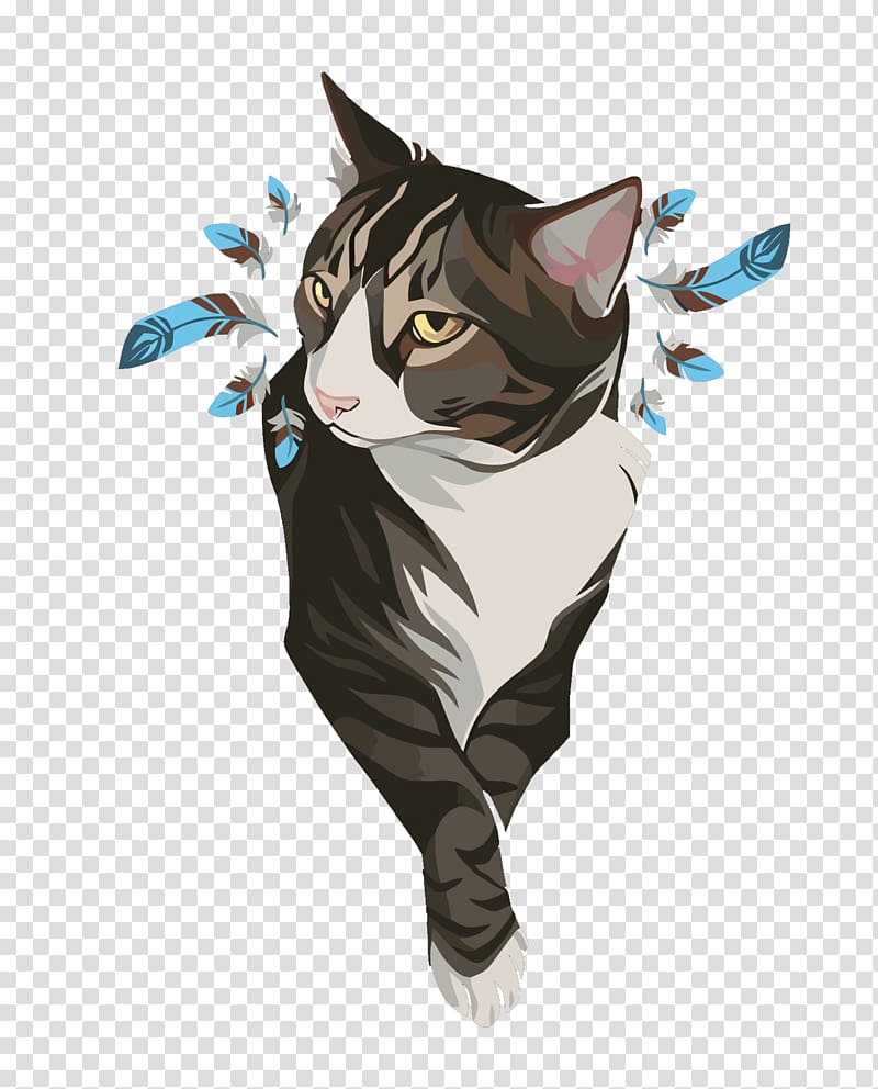 black and white cat , Cat Kitten Whiskers , cat transparent background PNG clipart