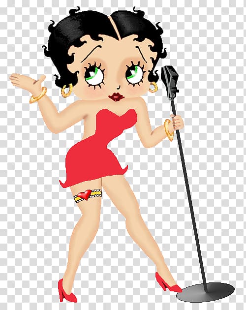 Betty Boop Animation Cartoon, Jazz Singer transparent background PNG clipart