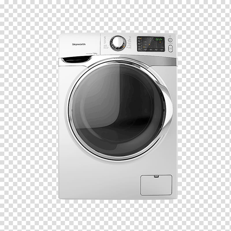Clothes dryer Washing machine Haier, Skyworth automatic drum washing machine transparent background PNG clipart