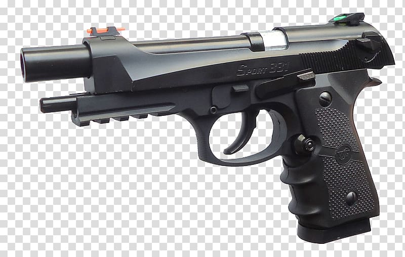 Airsoft Guns Beretta M9 Blowback Firearm, pistolet transparent background PNG clipart