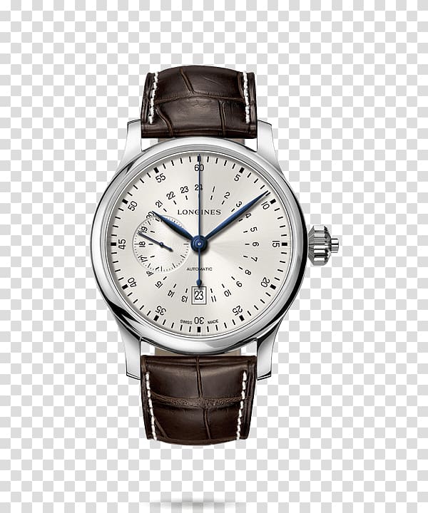 Saint-Imier Longines Chronograph Automatic watch, Longines watches Brown watches male table transparent background PNG clipart