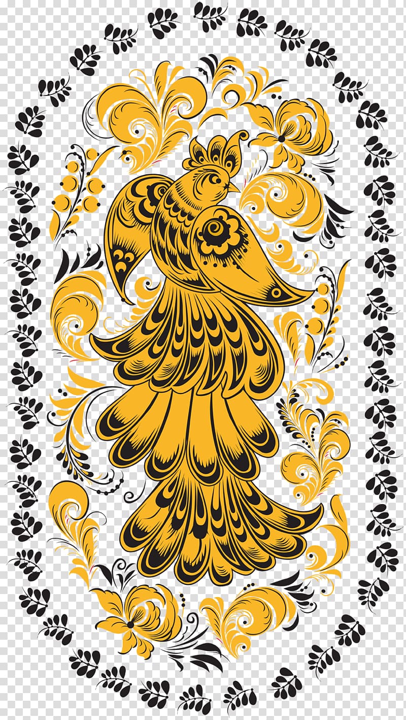 Khokhloma Painting Ornament Folk art Pattern, folk transparent background PNG clipart