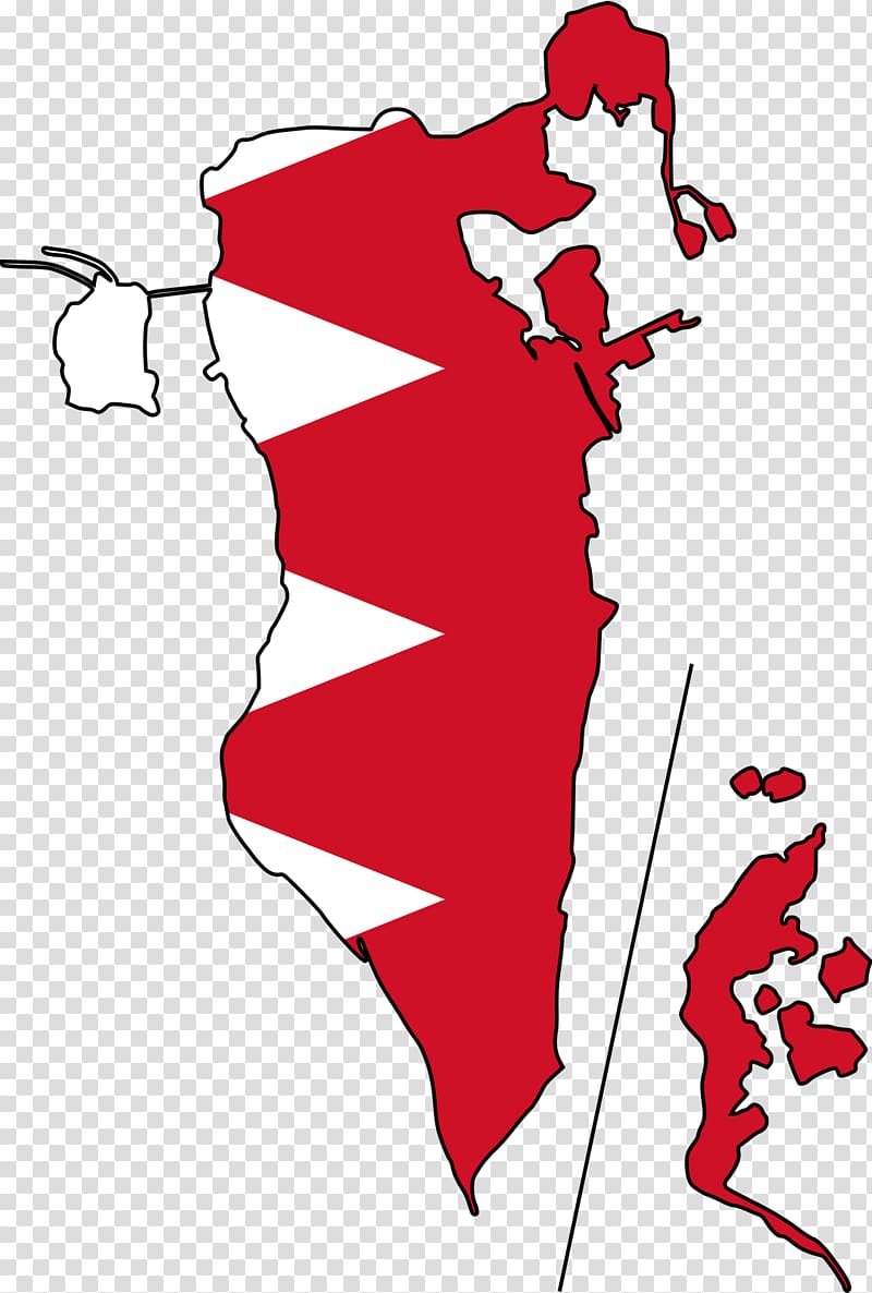 Flag of Bahrain Map, Flag transparent background PNG clipart