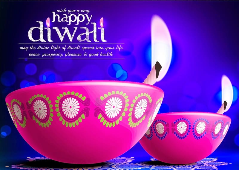 Diwali Happiness Wish Diya Greeting, Diwali transparent background PNG clipart