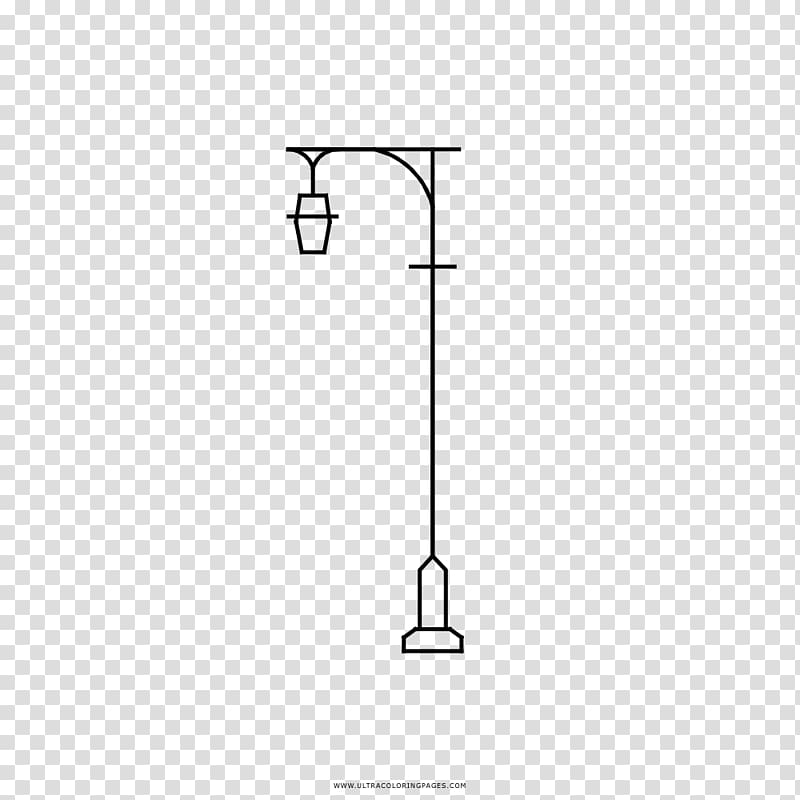 Drawing Street light Utility pole Coloring book Lighting, street light transparent background PNG clipart