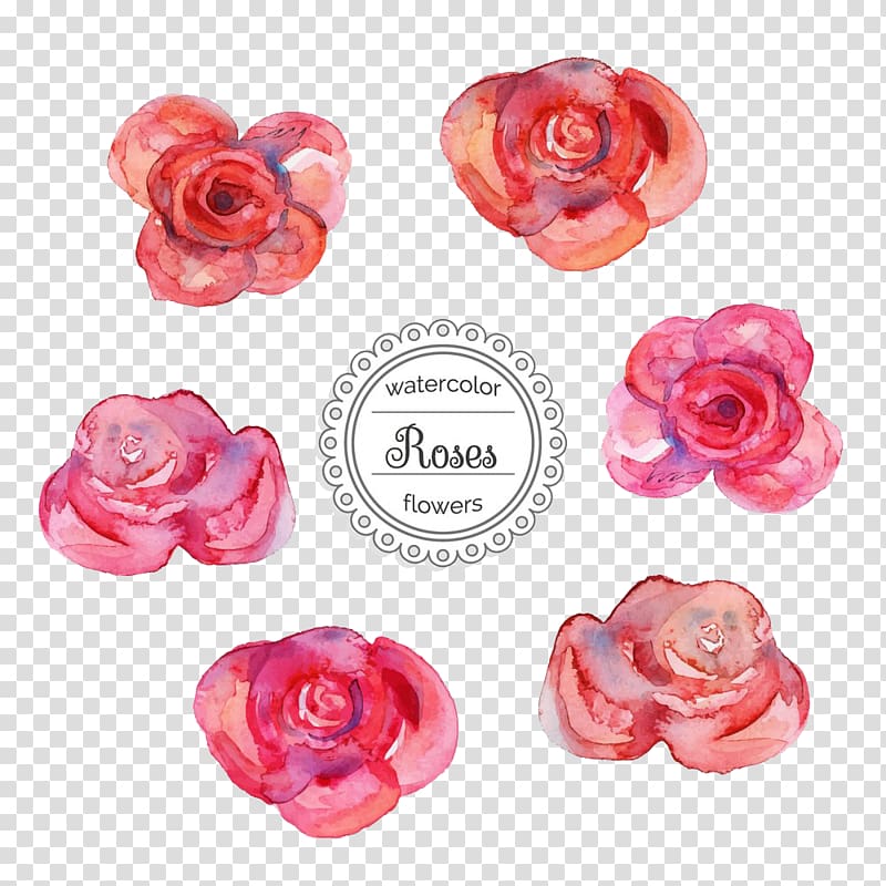 Watercolor painting Illustration, Rose watercolor illustration transparent background PNG clipart