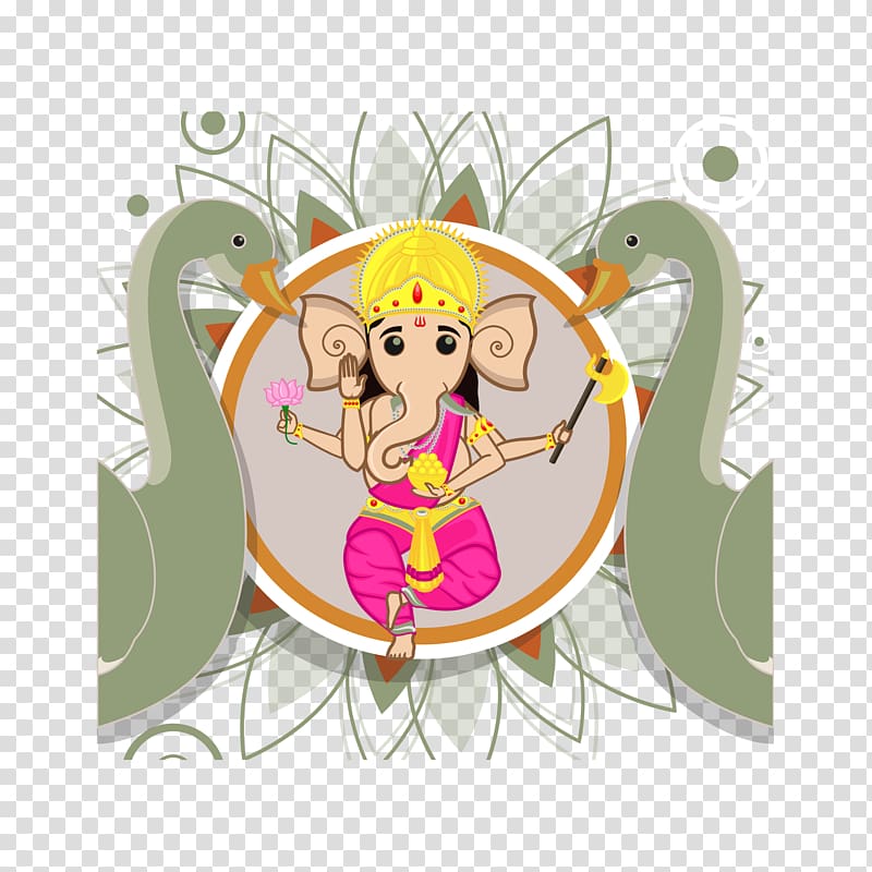 Ganesha Religion Illustration, Like the of God cartoon transparent background PNG clipart