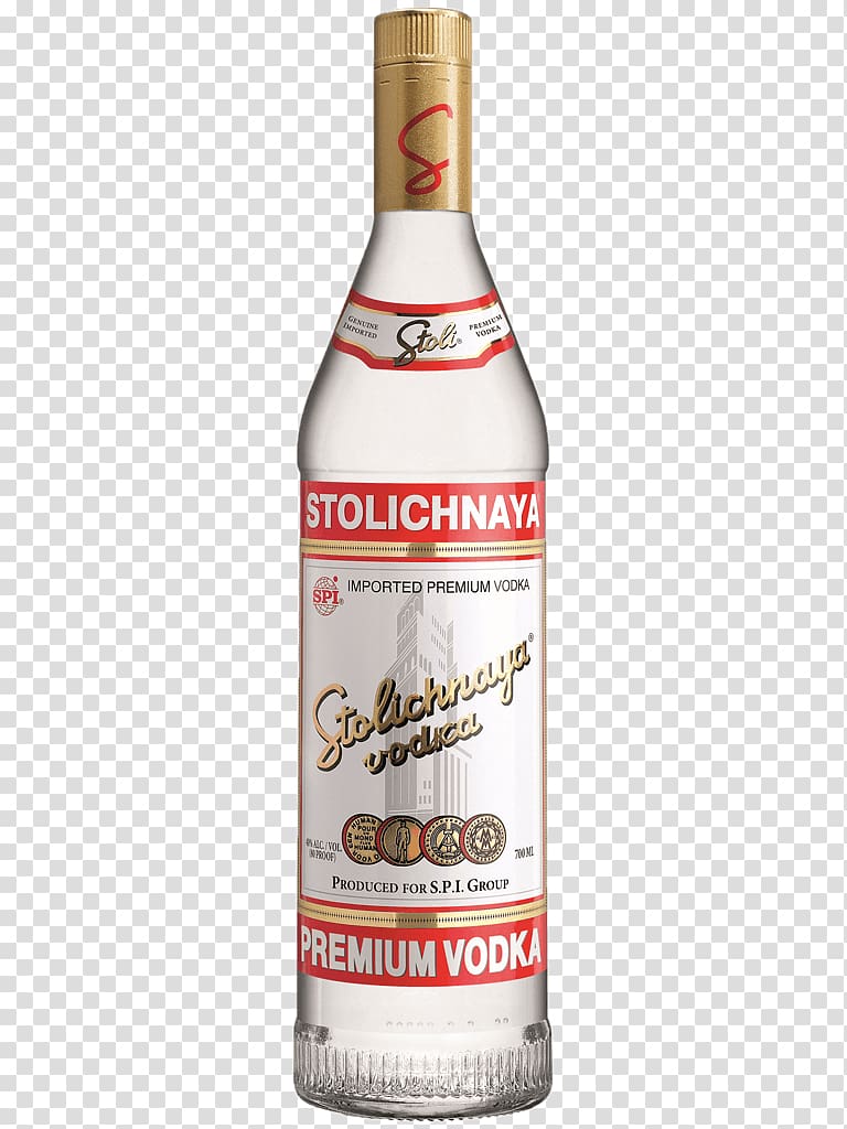 Stolichnaya vodka bottle, Stolichnaya Vodka transparent background PNG clipart