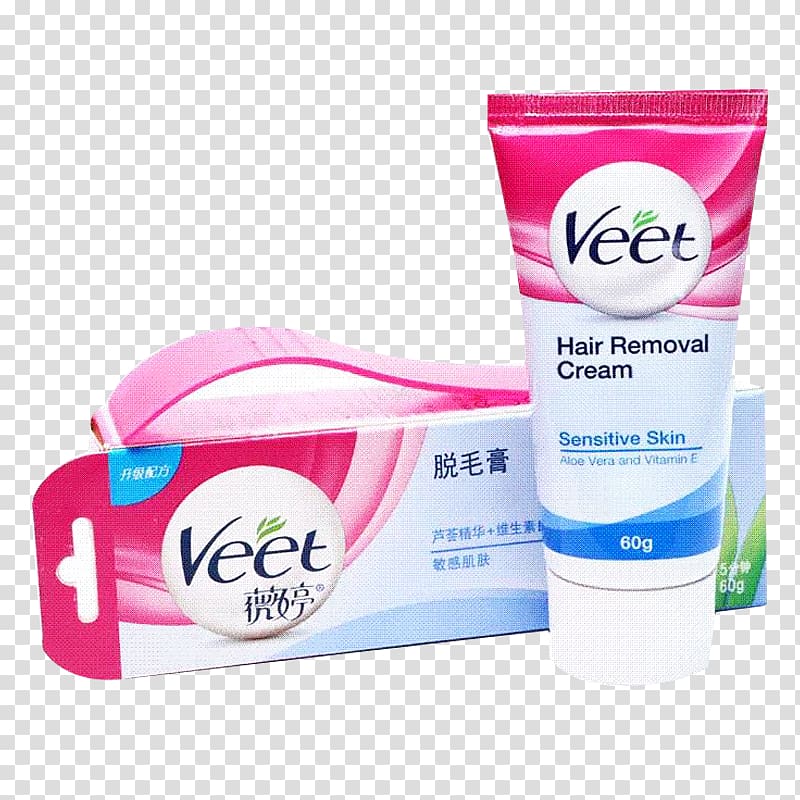 Hair removal Veet Chemical depilatory Leg hair Body hair, hair cream transparent background PNG clipart