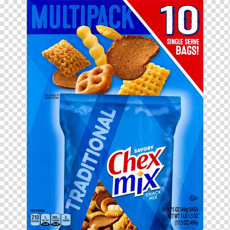 Breakfast cereal Chex Mix Snack mix, Snack Bag Design transparent background PNG clipart