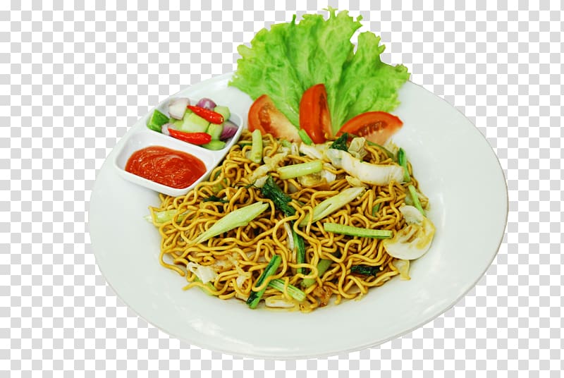 Chow mein Chinese noodles Fried noodles Lo mein Singapore-style noodles, others transparent background PNG clipart