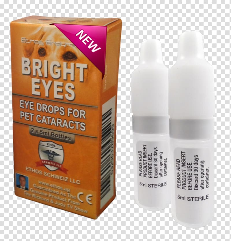 Acetylcysteine eye clearance drops for dogs