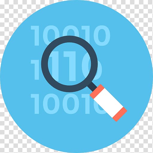 Binary number Computer Icons Illustration Data, magnifier binary transparent background PNG clipart