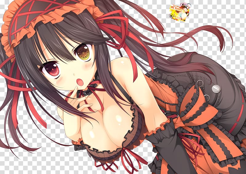 Anime Black hair Date A Live Mangaka, Anime transparent background PNG clipart
