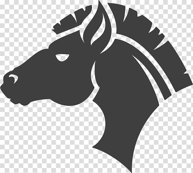 Horse Logo, Atmospheric black horse material transparent background PNG clipart