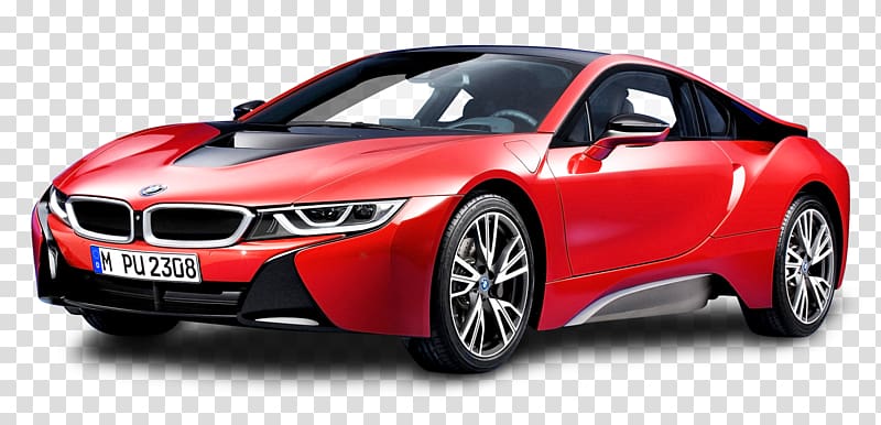 red BMW sports coupe, 2016 BMW i8 2017 BMW i8 Car Electric vehicle, BMW i8 Protonic Red Car transparent background PNG clipart