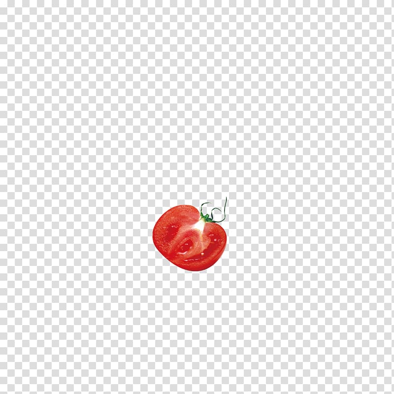 Red Fruit Tomato Heart Pattern, Cut tomatoes transparent background PNG clipart